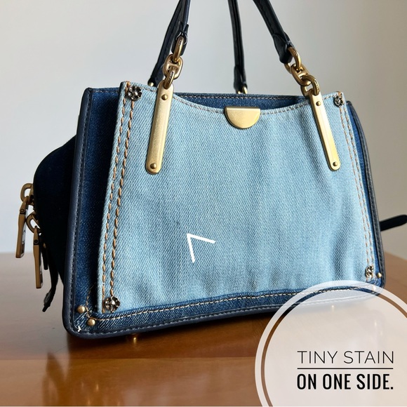 Coach Dreamer 21 Denim Mini Satchel/Crossbody Purse B2547 - Picture 13 of 17